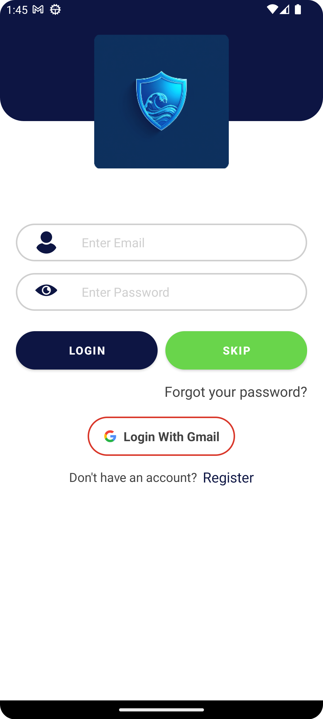 surfshield vpn Connection Screen