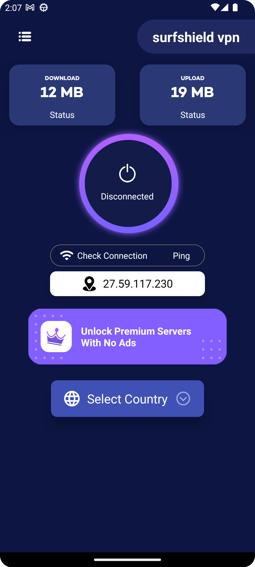 surfshield vpn Server Selection